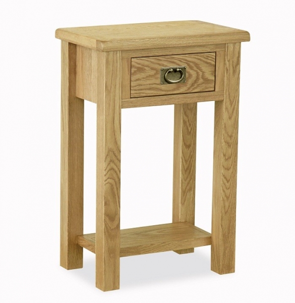 Somerset Waxed Oak 1 Drawer Console Table