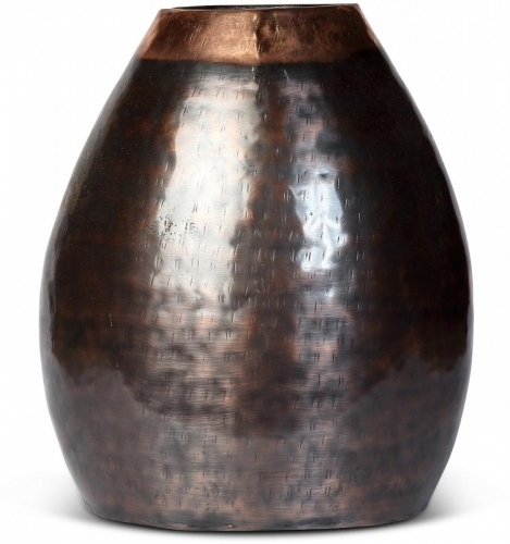 Urn Burnished Copper vase - Medium