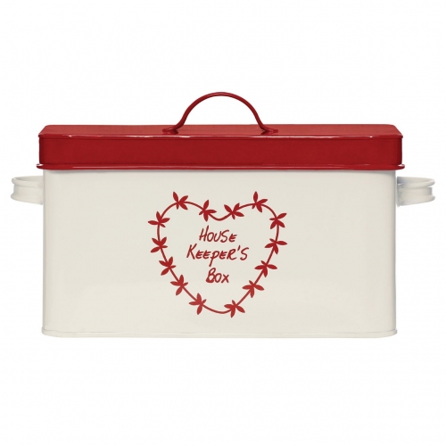 Anglaise Red & Cream Housekeepers Box