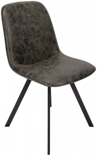 Manhattan Industrial Dining Chair - Grey
