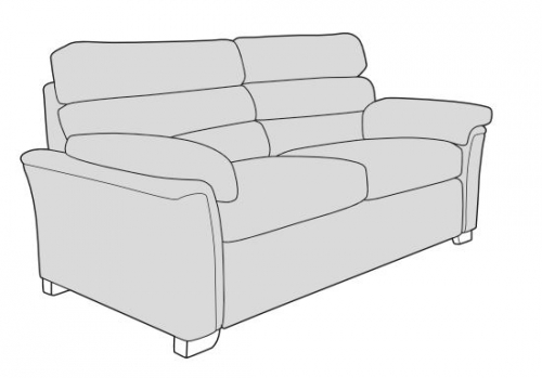 Malton Fabirc 3 Seat Sofa 