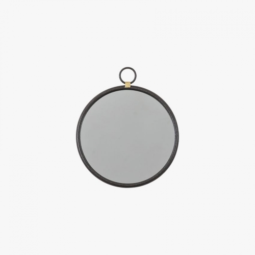 Bayswater Black Round Mirror