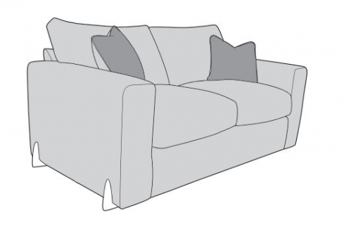 Hudson Fabric 2 Seat Sofa