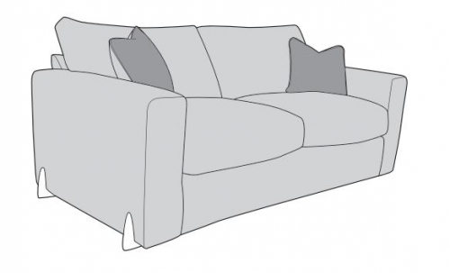 Hudson Fabric 3 Seat Sofa