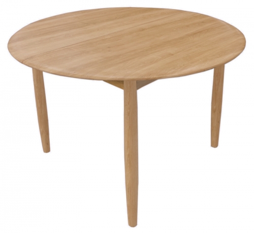 Stockholm Oak Round Extending Table