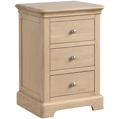 Middleton Oak 3 Drawer Bedside