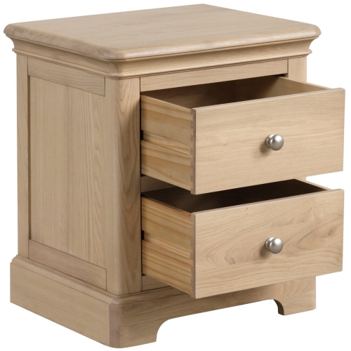 Middleton Oak 2 Drawer Bedside