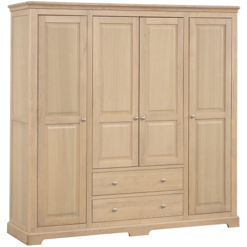 Middleton Oak 4 Door Robe