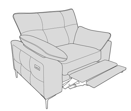 Richmond Fabric Chair - Recliner